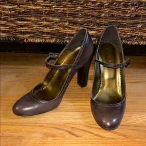 J. Crew Dark Brown Mary Jane Heels